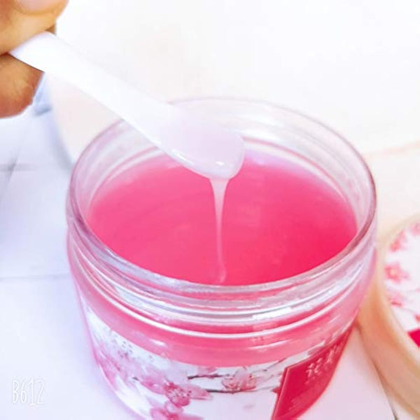 kuou 10 * 15ml Empty Plastic Cosmetic Jars, Sample Containers Pots Bottles with Black Screw Lids and 5pcs Spatulas for DIY Travel Makeup Creams/Powder/Mineral Make Up Cosmetic