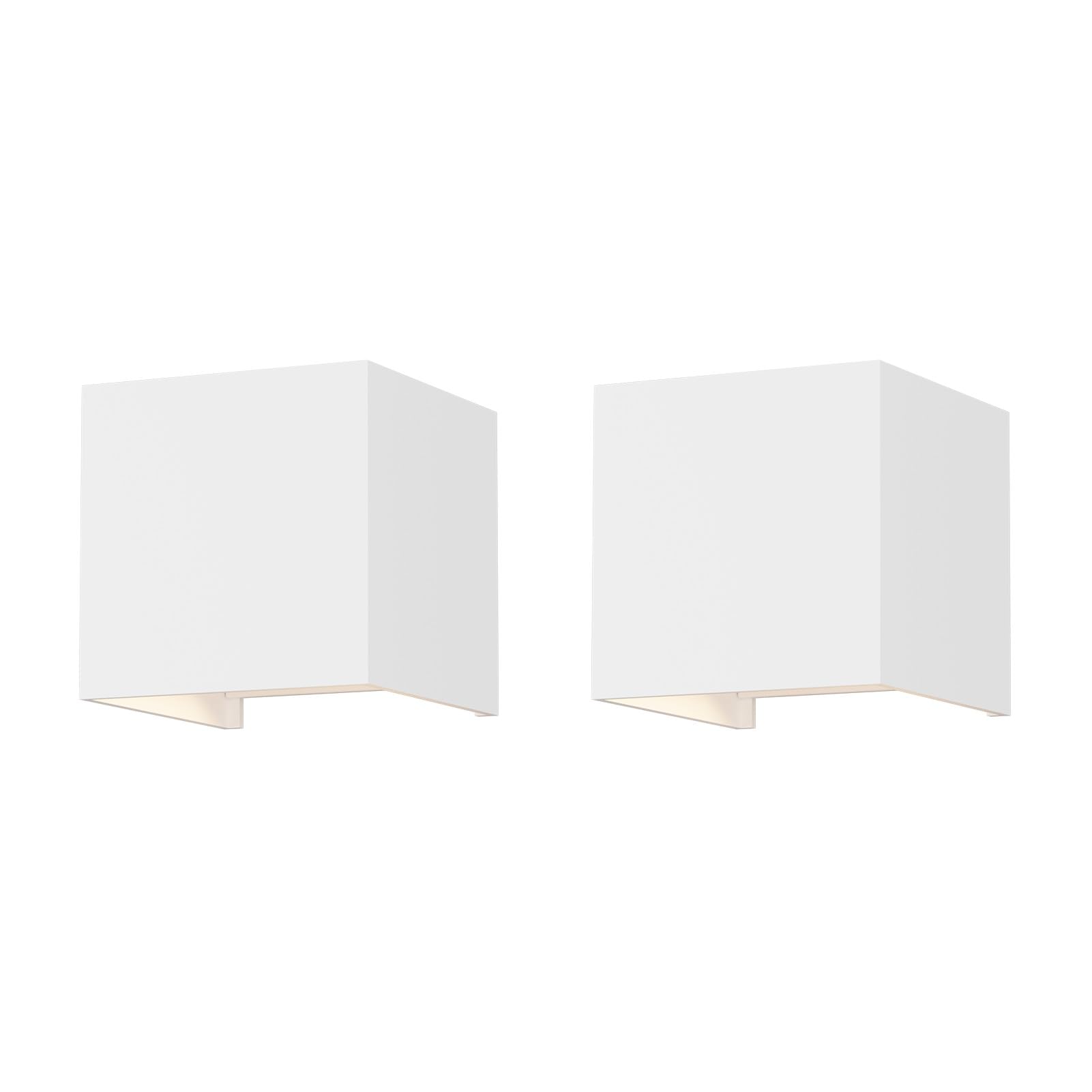 Klighten 2PCS 12W LED Outdoor Wall Lamps, up and Down Adjustable Light Beam,Waterproof IP65 for Outdoor Wall Light, Natural White 4000K-4500K,Indoor