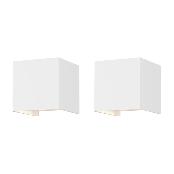 Klighten 2PCS 12W LED Outdoor Wall Lamps, up and Down Adjustable Light Beam,Waterproof IP65 for Outdoor Wall Light, Natural White 4000K-4500K,Indoor