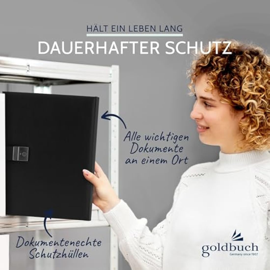 Goldbuch 53523 Bologna Document Folder Black