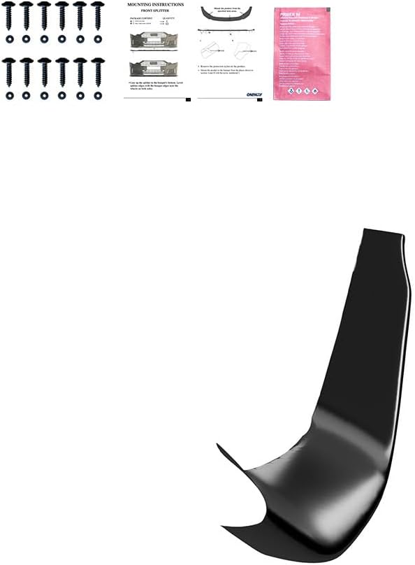 Oneway Front Flaps compatible with BMW M3 F80 2014-2018 & M4 F82 2014-2021 - Gloss black