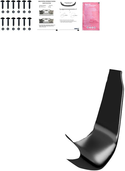 Oneway Front Flaps compatible with BMW M3 F80 2014-2018 & M4 F82 2014-2021 - Gloss black