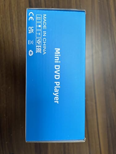 Mini DVD Player, DVD/CD Player for TV, All Region Free 1080P HD with RCA/HDMI Cables, Remote Control, Breakpoint Memory, Built-in PAL/NTSC, USB Input