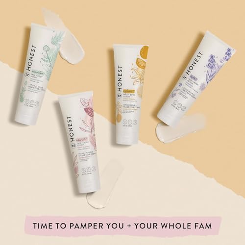 Honest Calming Lavender Hypoallergenic Face And Body Lotion With Naturally Derived Botanicals, Dreamy Lavender, 8.5 Fluid Ounce