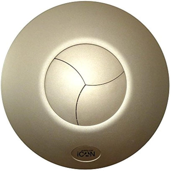 Airflow iCON 15 Fan Cover in Elegant Sandstone (Gold) – Designer Look for Bathrooms – Fits iCON 15 Extractor Fan