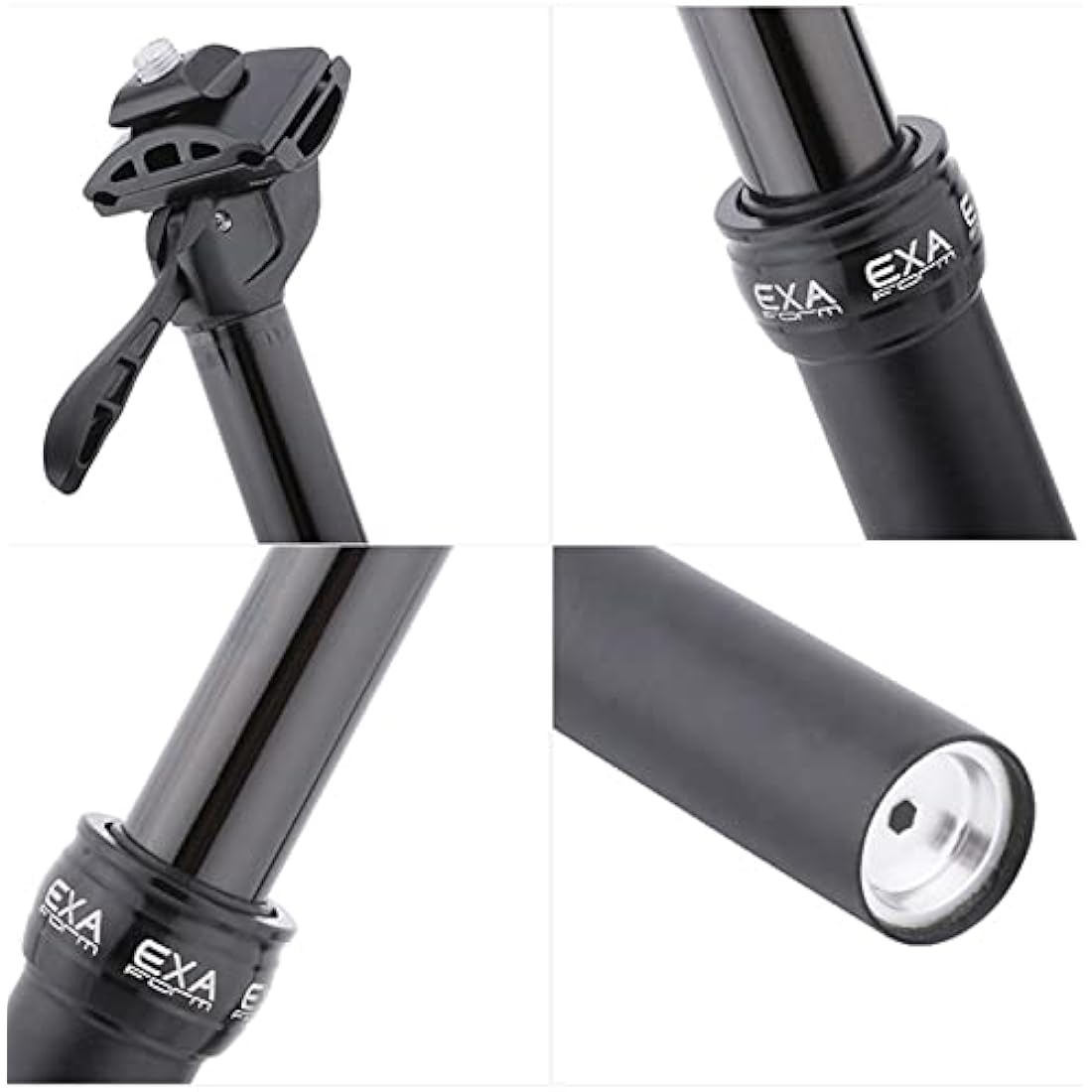 EXA Form Upgraded Speed Up 27.2mm/30.9mm/31.6mm Cable-Less Hydraulic Dropper Seatpost, 100mm/120mm/125mm/150mm Travel Dropper Post for MTB/E-Bike/Road Bike