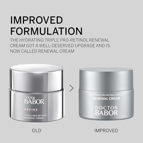 DOCTOR BABOR Renewal Cream | Regenerating anti-ageing and anti-pigmentation face cream with pro-retinol complex | For radiant, rejuvenated skin | Refines the complexion | Vegan | 50ml
