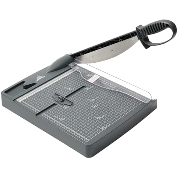 JIELISI Heavy Duty Guillotine Paper Trimmer Cutting Performance up to 30 Sheets,12 Inch Cut Length A4 Manual Paper Cutter Scrapbooking Tool with Safety Guard and Blade Lock