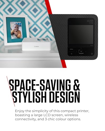 Canon SELPHY CP1500 Compact Photo Printer – Wireless Printing, Long-Lasting Prints, USB-C & SD Card Connectivity – Ideal for Scrapbooks & Photo Albums, White GB