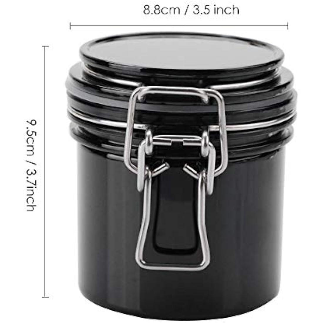 Eyelash Glue Storage Tank Air Tight Lock Container for lash glue, Reusable Activated Sealed Storage Jar Container Cylinder for Prevent Dryness Ideal for False Eyelash Extension, Makeup, Handcraf