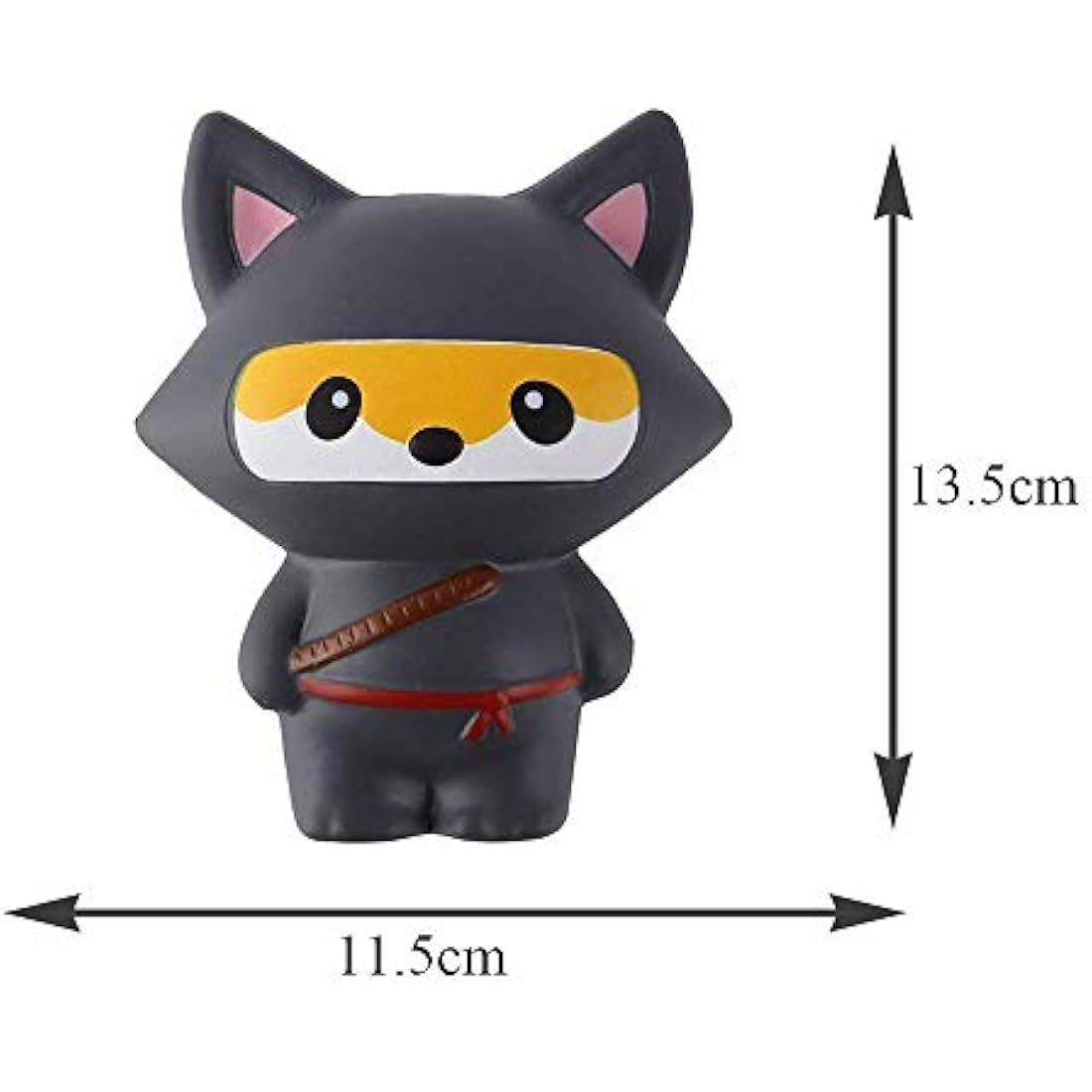 Anboor Squishies Ninja Fox Squishy Slow Rising Squeeze Toy Kawaii Scented Soft Squishies Animal Toys Prime 1Pcs