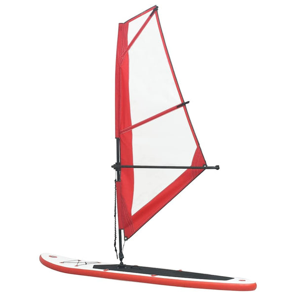 Inflatable Stand Up Paddleboard with Sail Set SUPs Board Surfboard vidaXL