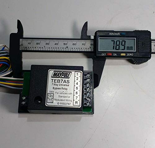 Maypole 12V 7 Way Bypass Relay with Audible Buzzer Trailer and Caravan Towing Electrics