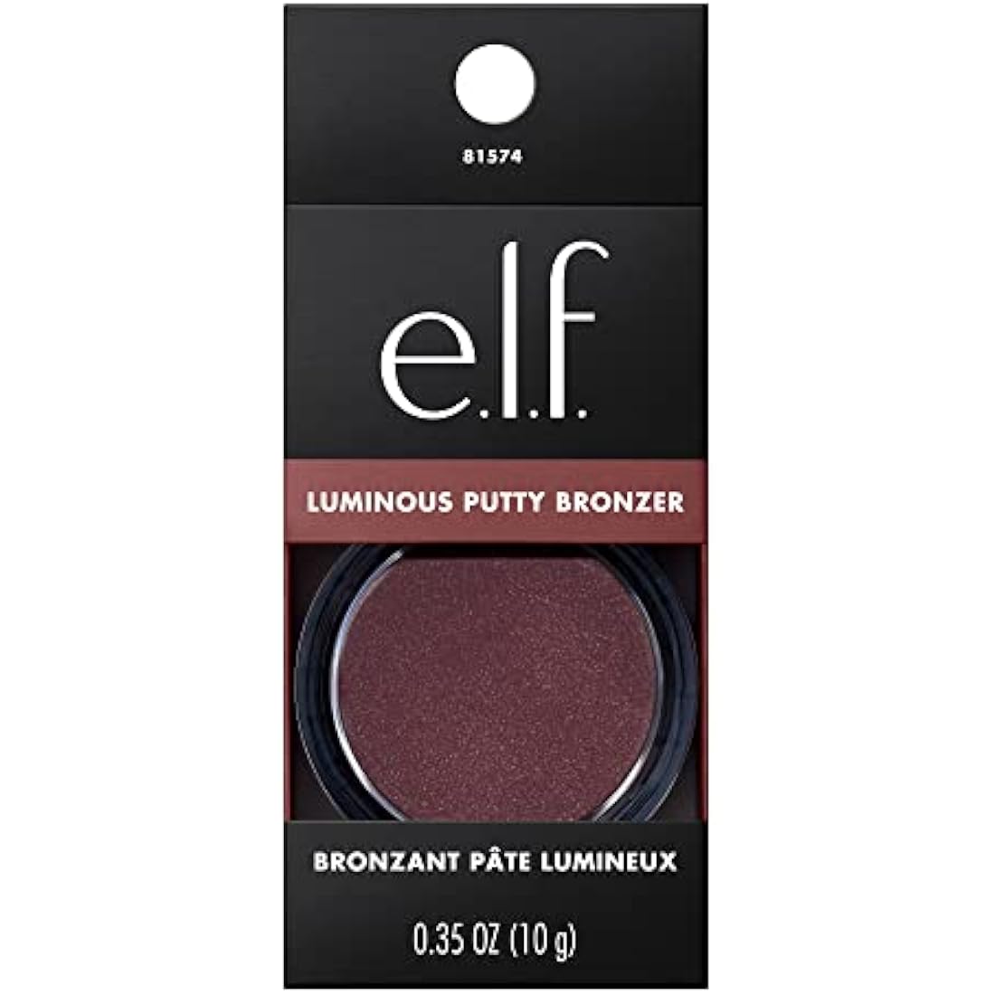e.l.f. Luminous Putty Bronzer, Lightweight Putty-to-Powder Bronzer For A Radiant, Glowing Finish, Highly Pigmented, Vegan & Cruelty-Free, Frequent Flyer