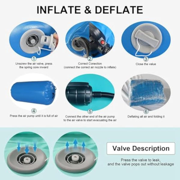 Air Roller Gymnastics Barrel Tumbling Mat Inflatable 60/75/90 CM Air Spot Tumble Track Mat Backbend Trainer with Electric Air Pump for Training/Yoga/Backflip/Home Use