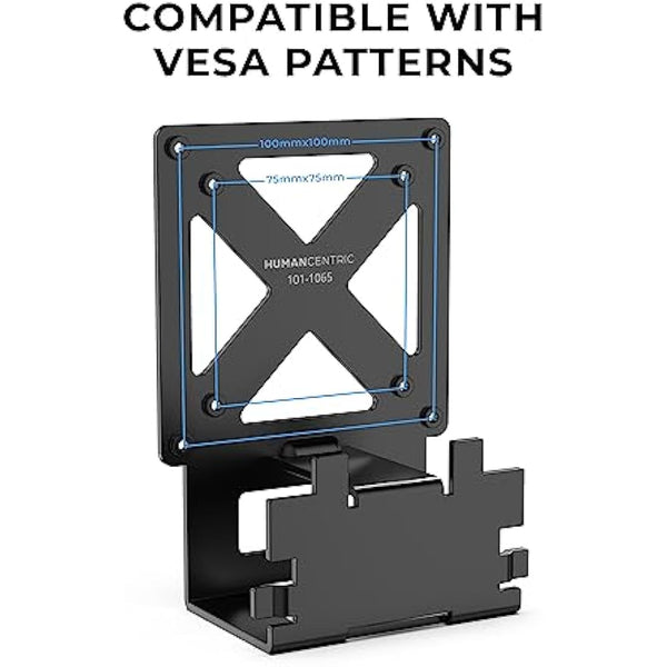 HumanCentric VESA Mount Adapter Compatible With Samsung Curved T55 Series 27” and 32” Monitors, Bracket Mounts Monitor to Stand, Arm, Desk with 75x75 or 100x100mm Pattern, Hardware Included