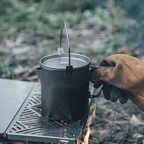 Fire-Maple Alti Camping Titanium Cup | Portable Titanium Mug with Measurement Marks | Ultralight Camping Picnic Water Coffee Cup with Foldable Handle