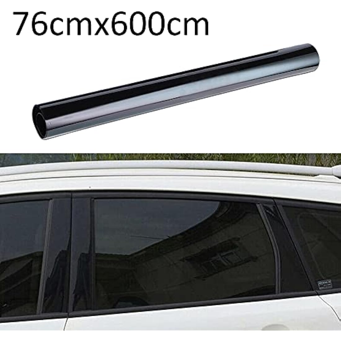 ETOPARS 76cmx6m 25% VLT Black Smoke Car Window Tint Film Roll Van Vehicle Home Office Glass Solar Film Tinting Heat Insulation Sun Protection