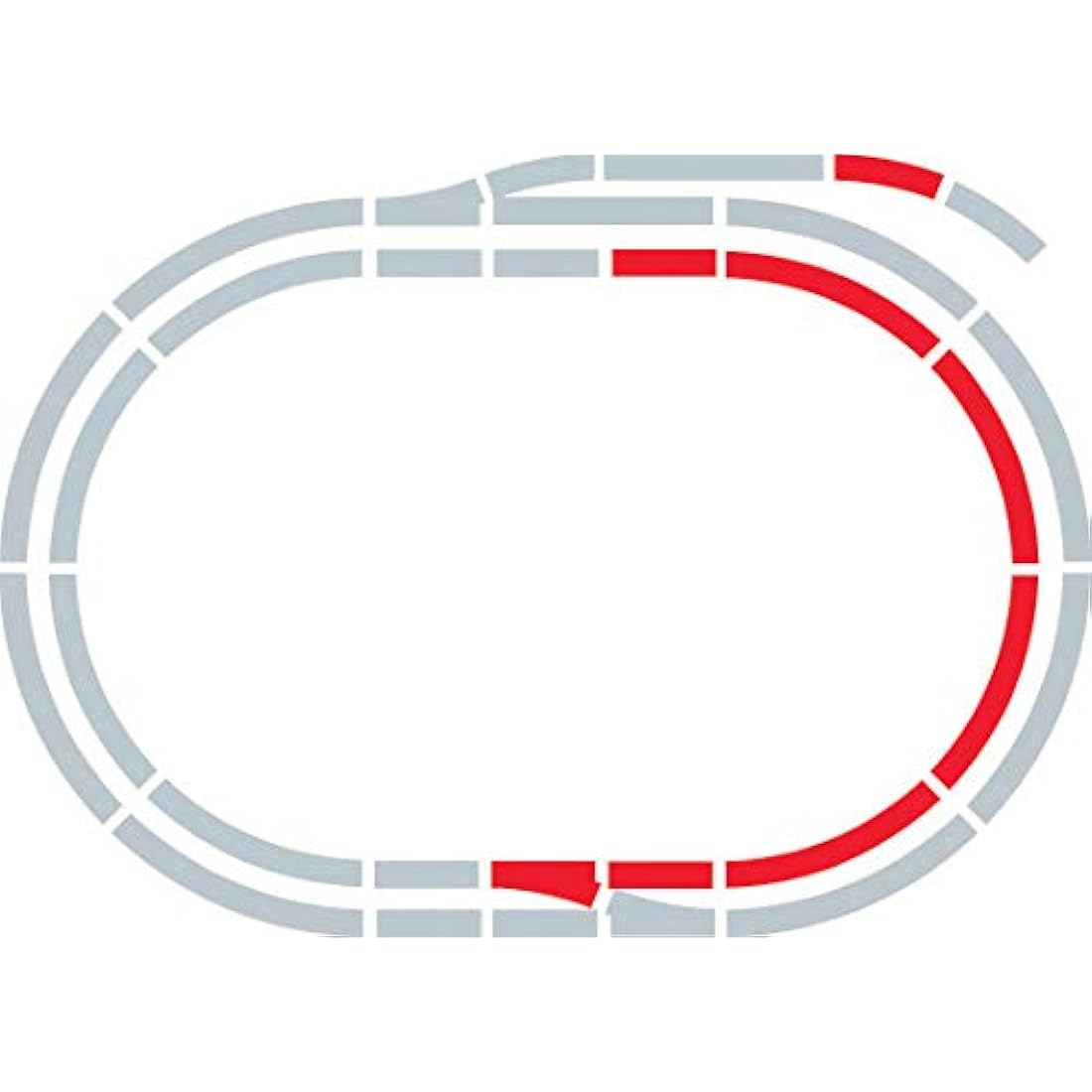 Hornby R8223 OO Gauge Track Extension Pack C - Extra Track Pieces for Model Railway Sets, Model Train Track Pieces, Includes - Straights, Curves, Double Curves & Right Hand Point - Scale 1:76