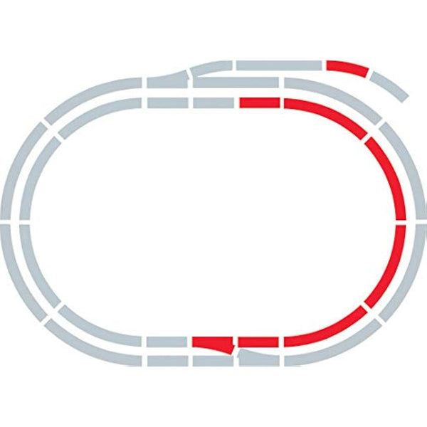 Hornby R8223 OO Gauge Track Extension Pack C - Extra Track Pieces for Model Railway Sets, Model Train Track Pieces, Includes - Straights, Curves, Double Curves & Right Hand Point - Scale 1:76
