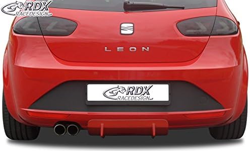 RDX Racedesign Rear bumper skirt 'Diffusor U-Diff' compatible with Seat Leon (1P) 2005-2012 (PU)