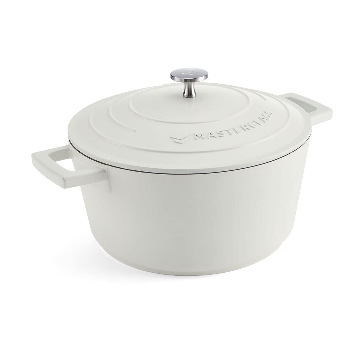 MasterClass Casserole Dish With Lid, Medium 4L/24 cm, Lightweight Cast Aluminium, Induction Hob And Oven Safe, Black