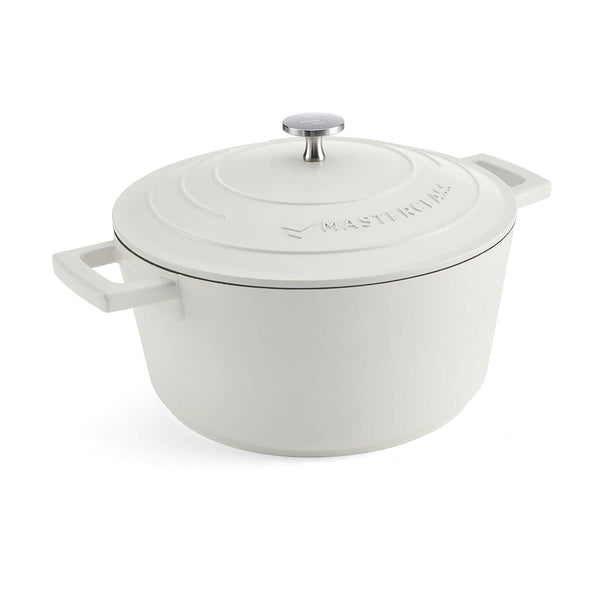 MasterClass Casserole Dish With Lid, Medium 4L/24 cm, Lightweight Cast Aluminium, Induction Hob And Oven Safe, Black