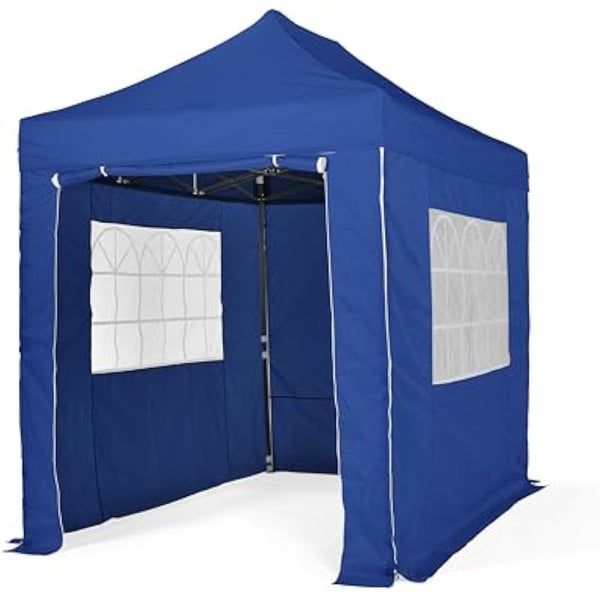 All Seasons Gazebos | 3x2m Pop Up Gazebo with 4 Side Walls & Accessory Pack | Heavy Duty, Fully Waterproof, High Grade Materials (Royal Blue)