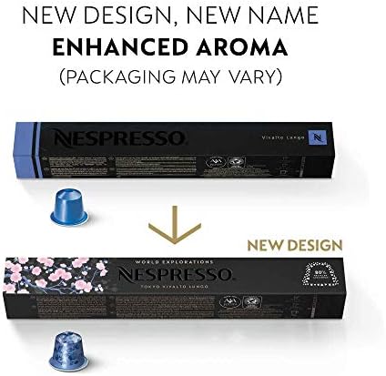 Nespresso Original Coffee Pods, 50 Mixed Pack - 10 Volluto, 10 Roma, 10 Cosi, 10 Vivalto and 10 Arpeggio Capsules for Nespresso Machines. Make Espressos, Cappuccino and Macchiato. Recyclable Pods