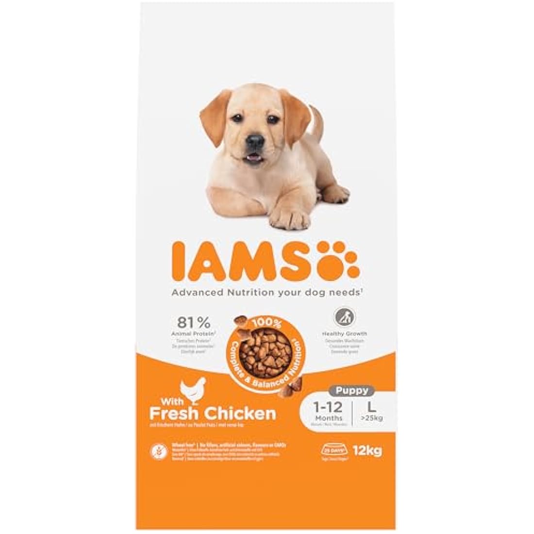 IAMS Puppy Large Dry Dog Food Chicken 12kg