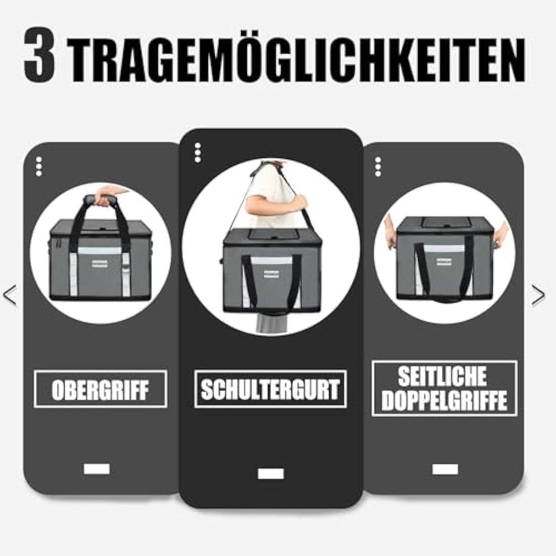 INSMEER 48L Large Cool Bag with Easy Top Access Opening, 65 Cans Foldable Cooler Bag, XXL Waterproof Cool Bag, Insulated Bag for Camping, Picnic, Beach, Hiking, Family Outdoor Activities, Festival