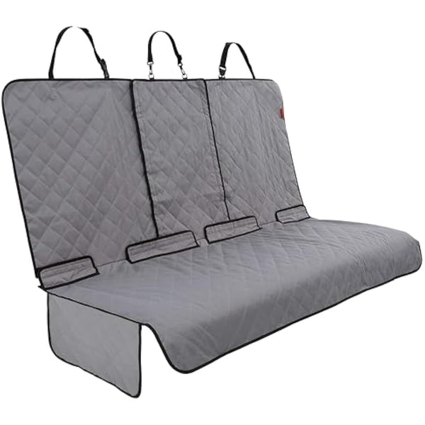 LUSSO GEAR Dog Car Seat Cover for Back Seat | Protects Back Seat From Scratches, Scuffs, Shedding, Mud, & More | 100% Waterproof | Non-Slip Cover Stays Securely in Place | Fits All Cars, Trucks & SUVs