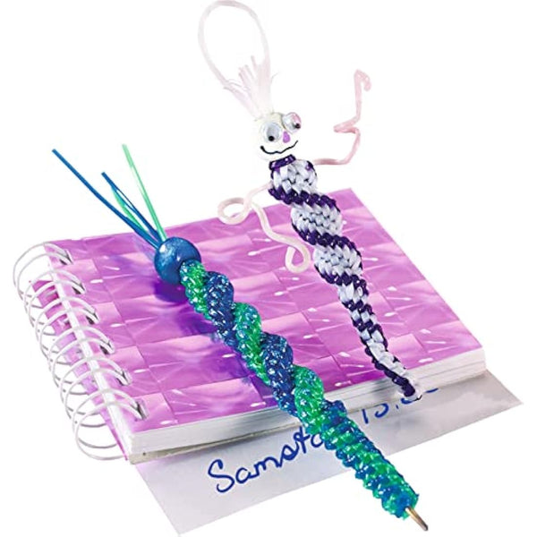 Folia Bringmann 732050 Braiding Cords Transparent with Glitter