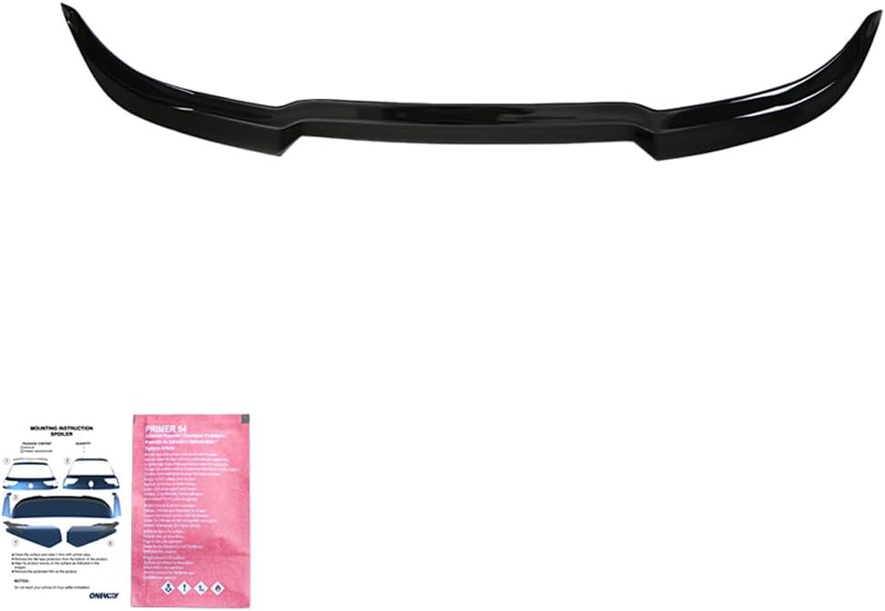 Oneway Roof Spoiler (Cap) compatible with Ford Fiesta ST/ST-Line MK8 2017- - Gloss black