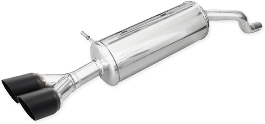 100% Inox Sport Exhaust compatible with Renault Clio 4 1.2 GT 120hp 2013-2x80mm Ceramic Black
