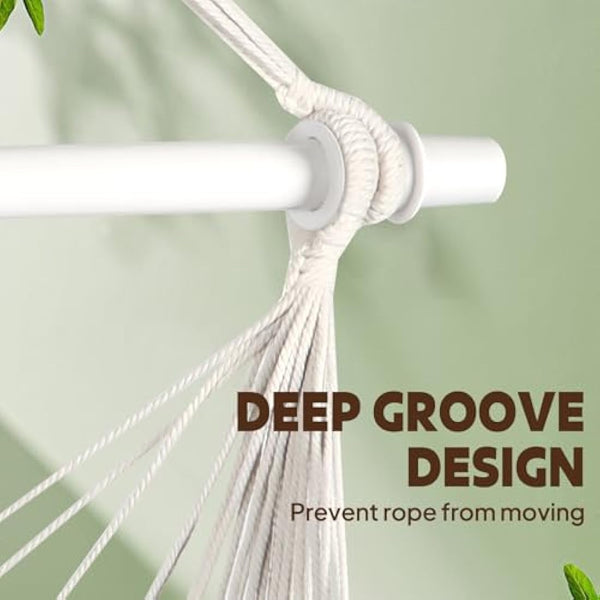 Chihee Hammock Chair Swing Chair Strong Metal Collapsible Spreader Bar Portable Hanging Chair Max 330 lbs Comfy Seat Patio Lawn Chair Cotton Blended for Superior Comfort Durability Indoor Outdoor