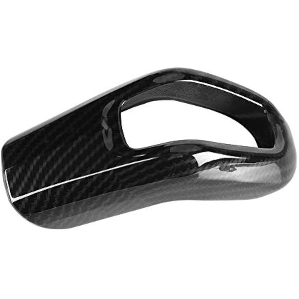 Dioche Gear Shift Cover Trim, Carbon Fiber Style Car Gear Shift Knob Cover Trim for Sport 2014-2017