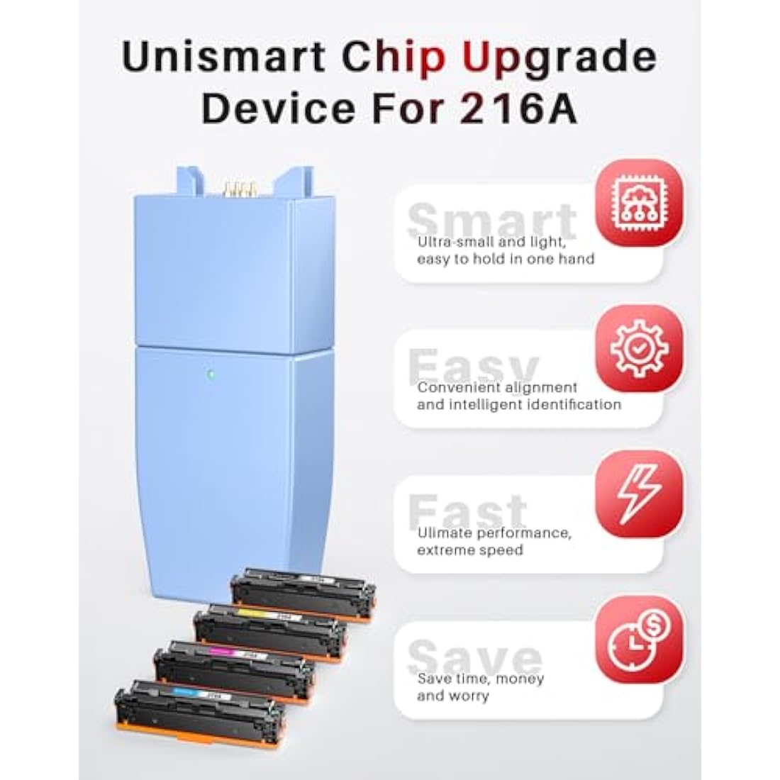 Halloya 216A Toner Cartridges Compatible with HP 216A for Color Laserjet Pro MFP M183fw M182n M182nw M155a M155nw W2410A W2411A W2412A W2413A Printer Toner (with chip,4-Pack)