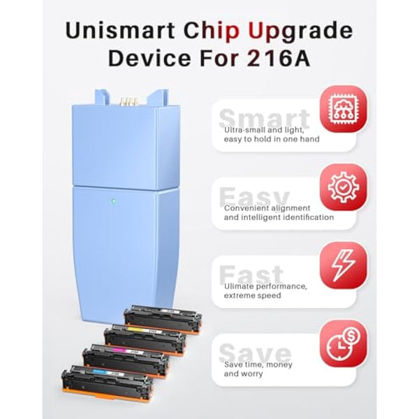 Halloya 216A Toner Cartridges Compatible with HP 216A for Color Laserjet Pro MFP M183fw M182n M182nw M155a M155nw W2410A W2411A W2412A W2413A Printer Toner (with chip,4-Pack)