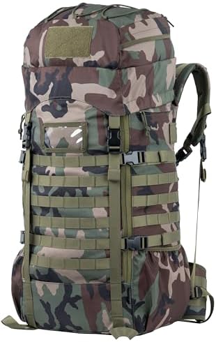 BACKFERRY 75L Tactical Backpack with Internal Frame, MOLLE, and Hydration System for Camping,Hunting,Backpacking,Hiking and Wild Adventure