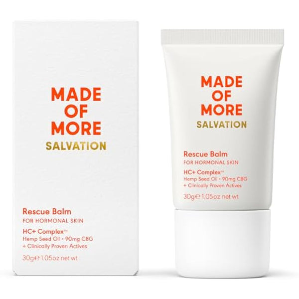 Made Of More Deeply Moisturising Balm for Dry Skin | Face & Body | Soothes & Protects Skin | Hydrating, Pore Minimising & Firming | Ceramide Rich Cream To Retain Moisture | Salvation 30g