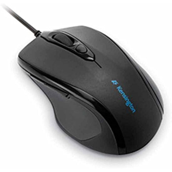 Kensington ProFit Mouse - Mid-Sized 5-Button Optical Wired Mouse with Ergonomic, Right-Handed Shape and Plug & Play Connection - Compatible with Windows & macOS - Black (K72369EU)