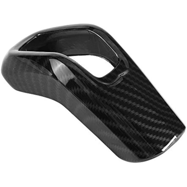Dioche Gear Shift Cover Trim, Carbon Fiber Style Car Gear Shift Knob Cover Trim for Sport 2014-2017