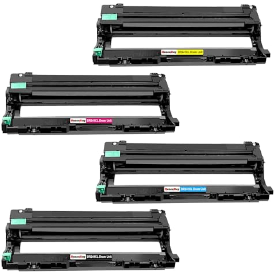 HenceBuy DR241CL Drum Unit Compatible for Brother DR-241CL DR241 for Brother DCP-9020CDW DCP-9015CDW HL-3140CW HL-3150CDW HL-3170CDW MFC-9330CDW MFC-9340CDW MFC-9140CDN (Black Cyan Magenta Yellow)
