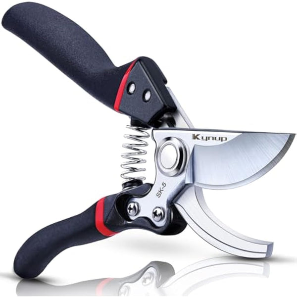 Kynup Secateurs Pruning Scissors, Gardening Pruning Shears, Garden Scissors, Hedge & Garden Shears, Clippers for Plants, Gardening, Trimming, Garden Tool(Black)