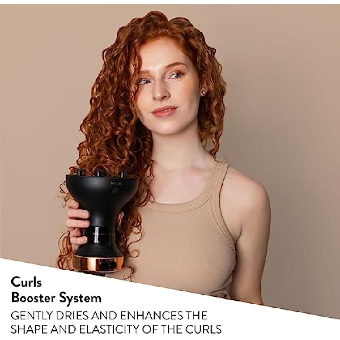 Bellissima Diffon - Diffuser Hairdryer for Curly Hair, Ceramic, Argon Oil Technology, No Accessories Needed, Gentle Heat Technology for Frizz-Free Curls, 700 Watts