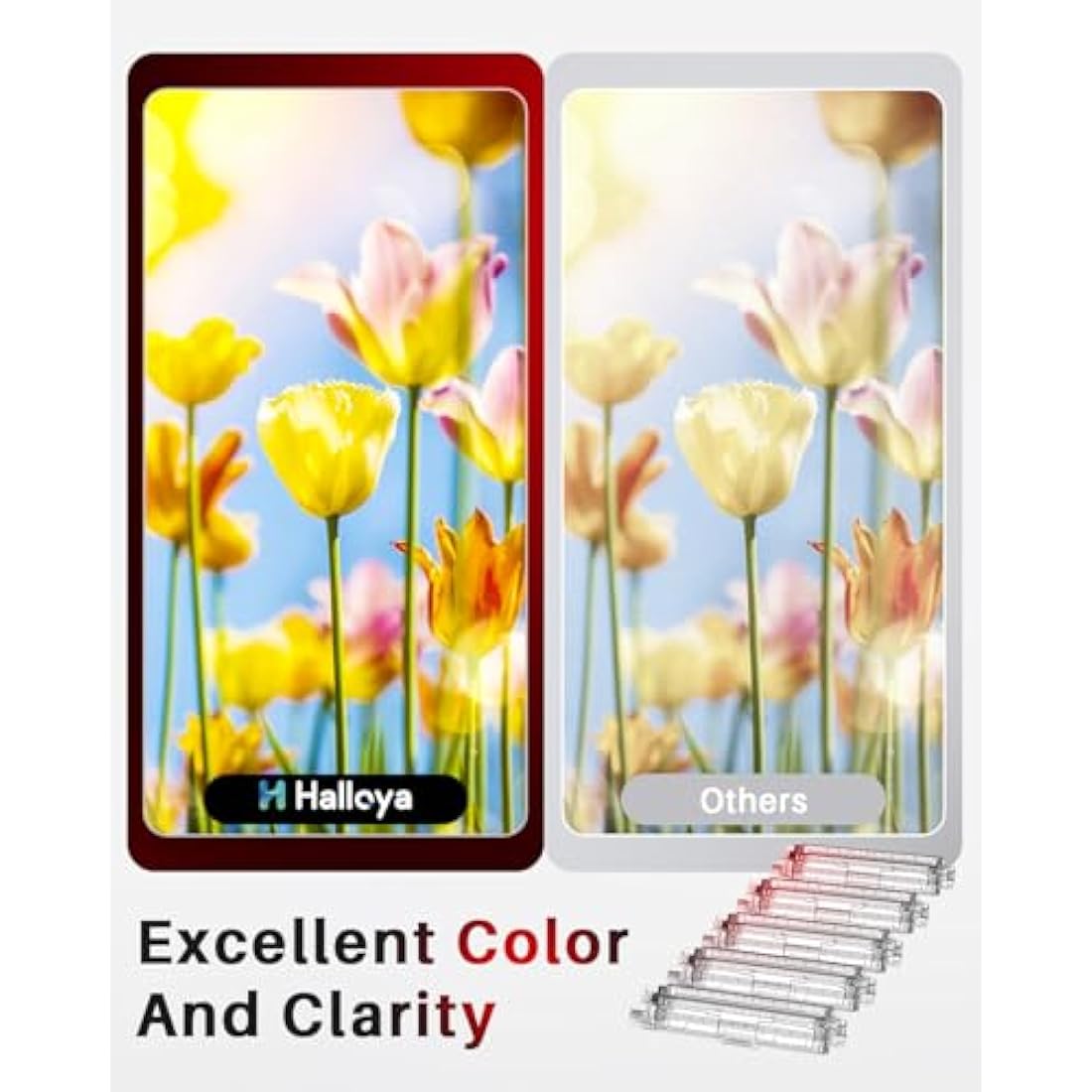 Halloya TN247 TN-243 Toner Cartridge for Brother TN243 DCP-L3550CDW DCP-L3510CDW HL-L3210CW HL-L3230CDW MFC-L3710CDW MFC-L37510CW Ink Cartridges ( 5 Pack)