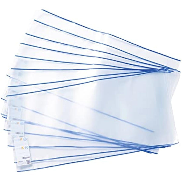 HERMA Hermaex Classic 7260 Book Covers 26 x 54 cm, Pack of 20, Book Covers with Label and Edge Protection Made of Wipe-Clean Polypropylene Film, Book Protector Set for School Books, Transparent