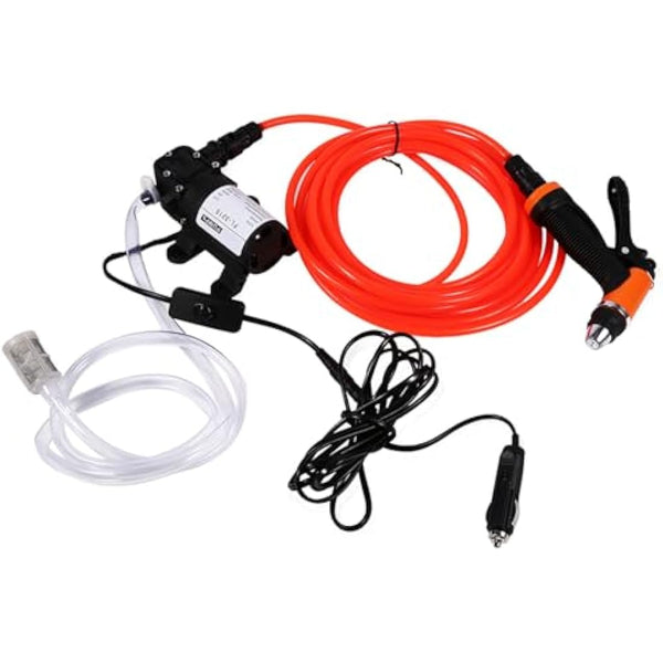 Greensen Electric Car Washer, Car Washer Pump High Pressure 12V Portable Electric Pressure Washer Device for Auto Window Watering Campin