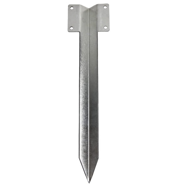 Pack of 10 Heavy Duty galvanised Steel Metal Fixing Peg Timber Corner Timber Railway Sleeper Bracket Driveway Path Edging